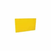 Cutting / Chopping Board 250x400x13mm Yellow Polyethylene HACCP Colour Coded