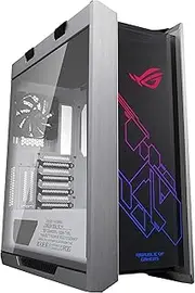 ASUS ROG Strix Helios (White) RGB ATX/EATX mid-tower gaming case with tempered glass, aluminum frame, GPU braces, 420mm radiator support and Aura Sync