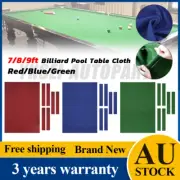 Premium 7/8/9FT Pool Table Cloth Felt Snooker Billiard Tablecloth w/ Accessories