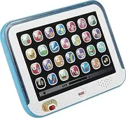 Fisher-Price Learning Fun Educational Toy for Toddlers, Smart Stages Tablet Computer Dummy with Music and Light Function for Children from 1 Year Old Version UK English CDG33