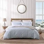 Tommy Bahama- King Duvet Cover Set, Reversible Cotton Bedding Set with Matching Shams, Coastal Home Décor (Koya Bay Blue, King)