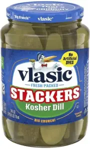 Vlasic Stackers Kosher Dill Pickles, Keto Friendly, 24 FL OZ