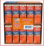 Lance ToastChee Peanut Butter Crackers 1.52 oz., 40 ct. Sandwich Cracker Snacks