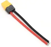 XT60 XT30 T XT90 MPX Plug Connector Male/Female Connector Plug with Silicone Wire 100mm for RC Battery Cable(Amass XT60 Female)