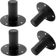 4 Pcs Speaker Stand Top Hat Metal Speaker Cabinet Pole Mount Speaker Iron Bottom