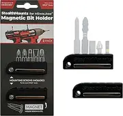 StealthMount M12 Milwaukee Magnetic Bit Holder - 2 Pack for Drill and Impact Driver | Made in UK