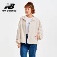 在飛比找Yahoo奇摩購物中心優惠-【New Balance】 拉鍊風衣外套_女性_杏色_WJ4
