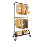 Wiracks Clothes Rack Double Hanging Clothes Rack Clothing Rack Garment Rack 1...