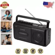Elegant Cassette Tape Player Recorder with Headphone Jack - Battery/AC Operated