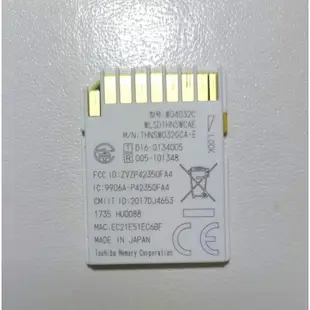 TOSHIBA 32G FlashAir W-04 第四代 SDHC WiFi 記憶卡