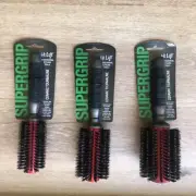 3 x Hi Lift Super Grip Ionic Hot Tube Hair Brush boar bristle Size 12|14|16 Rows