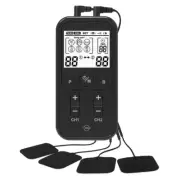 Digital Therapy, Rechargeable TENS Machine - PHYSIO Pads Unit Pain Relief Black