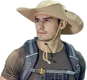 [TOZLU] Mens Sun Hat with UV Protection Waterproof Wide Brim Sun Hat for Men Fishing Hiking Safari Camping Garden Outdoor