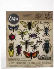 Sizzix Framelits Dies By Tim Holtz 14/Pkg-Entomology 663068
