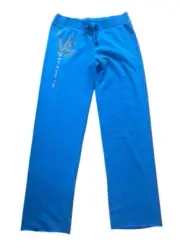 Victoria's Secret Sweat Pants SuperModel Essentials Blue Medium Drawstring NWT