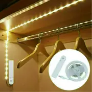 Warm White Battery Operated Motion Sensor Cabinet Light LED Strip Under Bed 2M