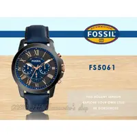 在飛比找蝦皮購物優惠-CASIO時計屋 FOSSIL手錶 FS5061 三眼石英男