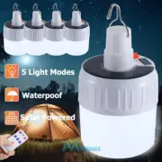 LOT Solar Camping Tent Light Lantern USB Rechargeable LED Flashlight Power Torch