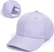 [ACTLATI] Kids Baseball Hat Visor, Little Girl High Ponytail Sun Hat Cotton Baseball Caps, Beach Sun Hat for Toddler Age 3-8