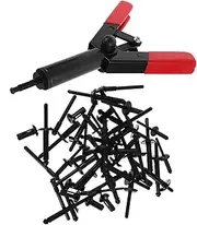 GLEAVI 1 Set Plastic Rivet Shooter Tool Kits with Blind Rivets for Auto Car Door Panels Fastening Repair Maintenance Accessories