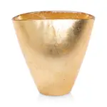 Vietri Moon Glass Leaf Medium Vase