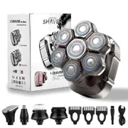 7D Head Shavers for Bald Men, Detachable Magnetic Blades, 5-in-1 Electric Sku...