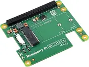Official Pi PCIe to M.2 HAT for Raspberry Pi 5, HAT + Standard, Supports NVMe Protocol M.2 Solid State Drive 2230/2242 High-Speed Reading/Writing