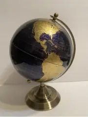 World Globe Learning Earth Map Vintage Geographic Globe w/Stand Desk Decor
