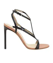 Francesco Russo T-Bar Strapped Sandals 39.5,36.5,35.5 Black