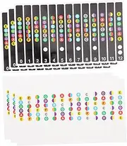 TEMPNAP Guitar Fretboard Sticker for Boys and Girls 6 Pieces Labels Stickers Labels for Learning Scale