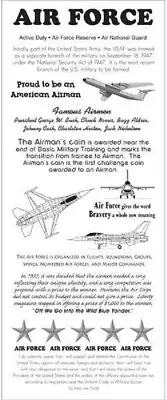 Air Force, military, 5 x 12" Timeless Moments scrapbook sticker (It Takes Two)