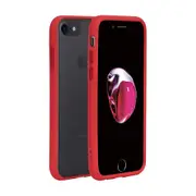Transparent Frosted PC TPU Bumper Case For Apple iPhone 7/8/SE 2020/SE 2022 (4.7") - Red