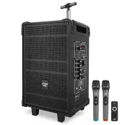 Pyle 10'' Portable Wireless BT Streaming PA Speaker System -Rechargeable Battery
