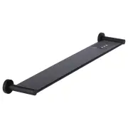 Round Bathroom Shelf, Matte Black