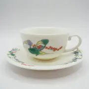 Cup and saucer Arita ware Yamachu Japanese pottery Coffee Tea