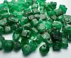 Beautiful Top Green Swat Emerald Crystals Lot, 54CT