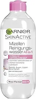 Garnier Micellar cleansing water for sensitive skin, gently frees face, lips and eyes from make-up residues and dirt particles, all-in-1, nourishing, for a pleasant skin feeling