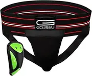 Golberg Jock Strap with Cup - Black and Gray Color Options - Size Options of X-Small, Small, Medium, Large & X-Large