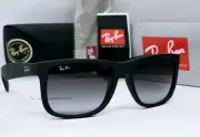 Ray Ban JUSTIN black/grey gradient RB4165 601/8G 54 sunglasses NEW IN BOX!