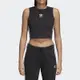 adidas 背心 女款 運動背心 三葉草 國際碼 CROP TANK 黑 CY4745