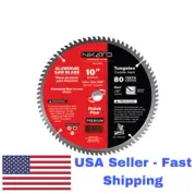 Aluminum Circular Saw 80 Teeth, 110 Kerf, 10° Hook. (Choose Diameter)