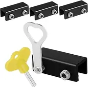 OSALADI 4pcs Door Lock Window Limiter Upvc Window Screws Travel Door Lock Window Lock Door Lock Latch Lock Cylinder Latch Lock Rv Screen Door Latch Rv Door Lock Window Stopper Black