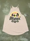 Volcom Mauve Purple Loose Fit Tank Maui Small NWT