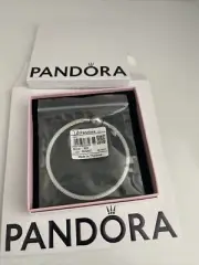 Pandora Sterling Silver Round Clasp Solid, Bracelet Bangle Brand New 20cm