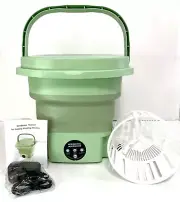 8L Folding Mini Portable Washing Machine - 3 Modes Electric For Camping/College!