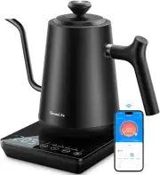 Smart Wifi Electric Kettle with LED Display, Variable Temperature Control, 0.8L,