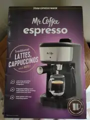 Mr. Coffee Steam Espresso Maker with Stainless Steel Frothing Pitcher