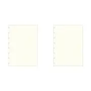 2x 60pc Filofax Pastel A5 Notebook Refill Plain Paper Writing School Stationery