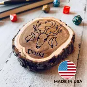 Dungeons and Dragons Real Wood Druid DnD Coaster | DnD Accessories