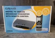 CRAIG Digital To Analog Broadcast Converter with Remote Control CVD508 NEW